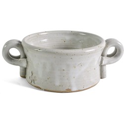 Anthony Stoneware Handled Soupe Crock Blanc Blanc - B01CV0EOJYE
