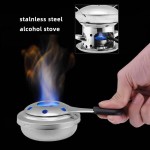 Brûleur à Fondue en Acier Inoxydable Brûleur D'alcool Réchaud à Alcool Portable pour Hot Pot Dry Pot Cuisine Buffet - B09PNKJDMTP