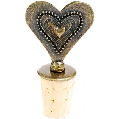 Swahili African Modern Fancy South African Heart Brass Antique Bouchonnières Bouteille Laiton Antique - B076DKFB4WB