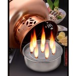 Ustensiles de cuisine sûrs Friteuses à fondue Chinois traditionnel Ancien Pot chaud au charbon de bois de Pékin acier inoxydable Imitation épaisse Cuisinière au charbon de bois à l'ancienne Cuisiniè - B092MXGBQT4