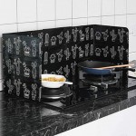 Écran Anti-éclaboussures Outils muraux Cuisine Table Cuisson à gaz Feuille Plaque Anti-Projections avec Design Pliable et Réglable pare-brise de repas extérieur pour cuisinière de cuisine - B0922M93SL3