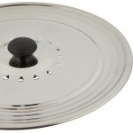 Crealys 512700 Couvercle Inox anti-projection pour grande casserole diam. 28 à 32 cm avec trous vapeur - B00V4RRZS8Z