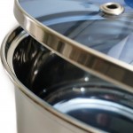 Kerafactum Couvercle en Verre Bleu Résistant à la Chaleur pour casseroles avec Trou Vapeur Différentes Tailles Passe au Lave-Vaisselle Compatible avec Les casseroles de Type C Rond de 26 cm - B08NTGD616D