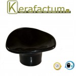 Kerafactum Lot de 3 poignées de rechange universelles pour couvercle en verre ou couvercle de poêle Couleur au choix Noir - B01KVGRUICD