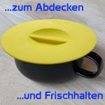 Kochblume Inventeur Armin Harecker L 29 cm anthracite | Protection anti-débordement pour casseroles de Ø 14 à 24 cm | Avec couvercle fraîcheur gratuit. - B0843C51YPC