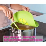 Kochblume Inventeur Armin Harecker L 29 cm anthracite | Protection anti-débordement pour casseroles de Ø 14 à 24 cm | Avec couvercle fraîcheur gratuit. - B0843C51YPC