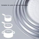 Hong Yi Fei-shop Couvercles de Pot Couvercle en Aluminium Polyvalent Couvercle Marteau Texture et chaudrons Couverture for Les Pots Bols casseroles Couvercles pour marmites - B0865R1Z7GX