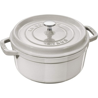 STAUB Cocotte Ronde Truffe Blanche Taille 28 cm - B07YSVHV79A
