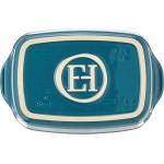 Emile Henry EH609649 Plat à Four Individuel Céramique Bleu Calanque 22 x 14 cm - B07MZB12W97