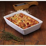 KitchenCraft World of Flavours Plat de Cuisson Service pour Lasagnes en Grès 30 x 21 cm Blanc - B00309OEZ0P