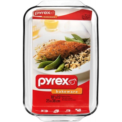 Pyrex Bakeware Plat à four rectangulaire Transparent 4,8 l - B00004SZ7N6