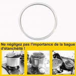 5 pièces Bague d'étanchéité Autocuiseur en Caoutchouc Joint d'Étanchéité Blanc pour La Cuisine à La Maison20cm - B0995YLXTPB