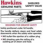 HAWKINS B1010 3 pièces Autocuiseur Soupape de sécurité DE 1,5 à 14-Liter - B00HFLLXIKT